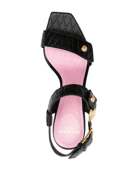 Balmain 100mm leather sandals - Black - zdjęcie produktu nr 2