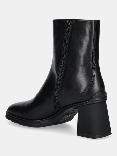 Vagabond Shoemakers botki skórzane JANINE damskie kolor czarny na słupku 6038-001-20