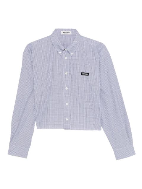 Miu Miu button-fastening shirt - Blue - zdjęcie produktu nr 1