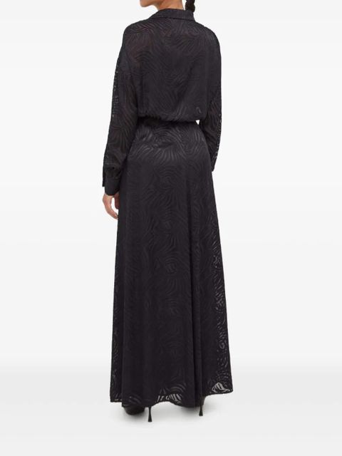 PINKO patterned wrap maxi dress - Black