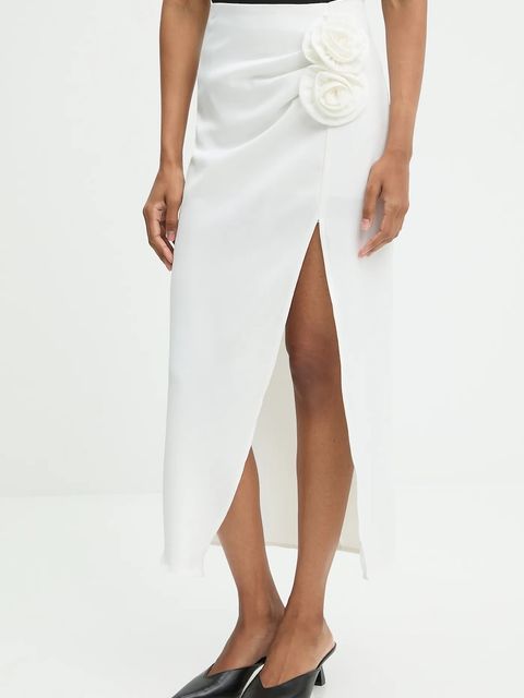 Answear.LAB spódnica kolor biały maxi prosta - zdjęcie produktu nr 1