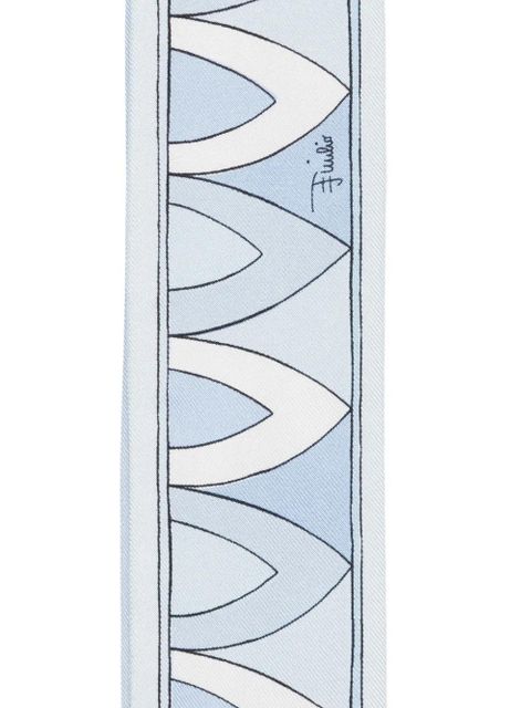 PUCCI patterned silk scarf - Blue - zdjęcie produktu nr 2