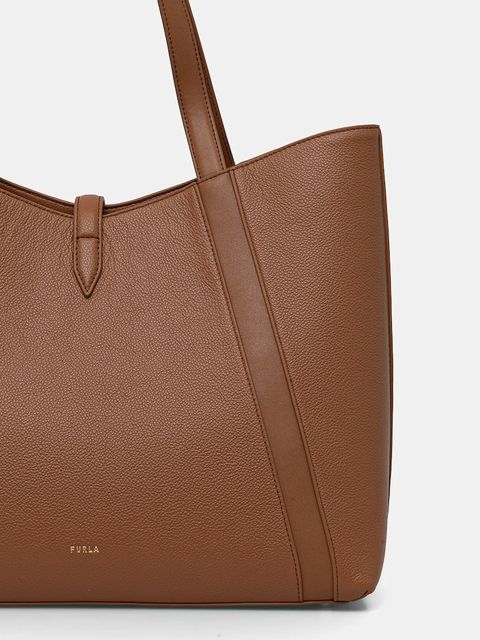 Furla torebka skórzana kolor beżowy WB01788 BX3353 RY000