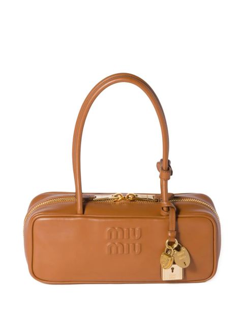 Miu Miu Beau leather bag - Brown - zdjęcie produktu nr 1