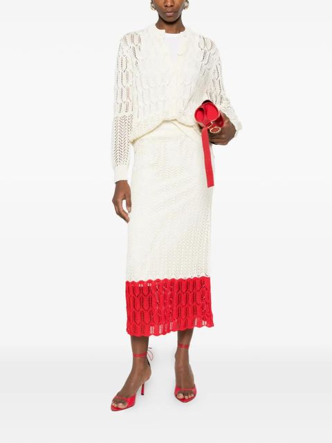 Jil Sander openwork cardigan - Neutrals - zdjęcie produktu nr 2