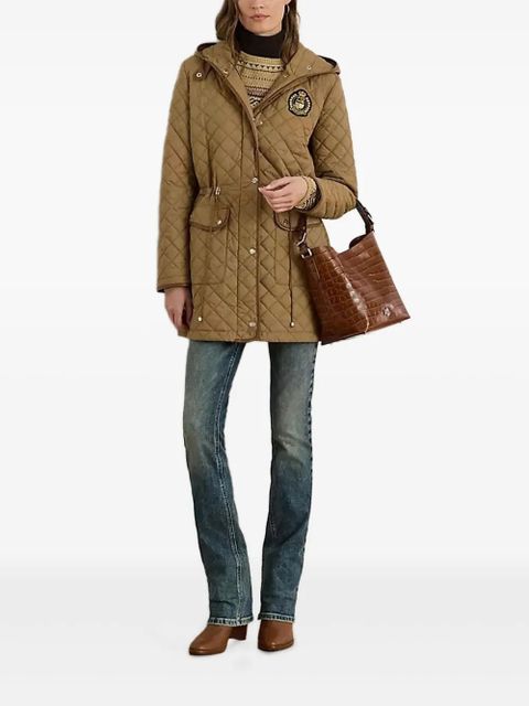 Lauren Ralph Lauren quilted hooded jacket - Brown - zdjęcie produktu nr 2