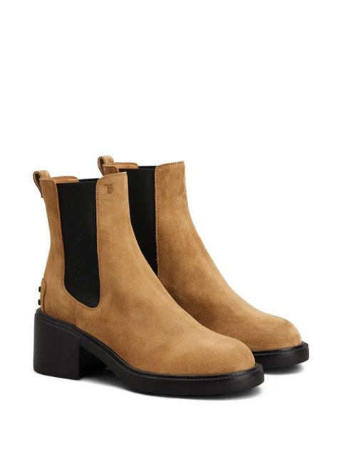 Tod's 60mm suede Chelsea boots - Brown - zdjęcie produktu nr 2