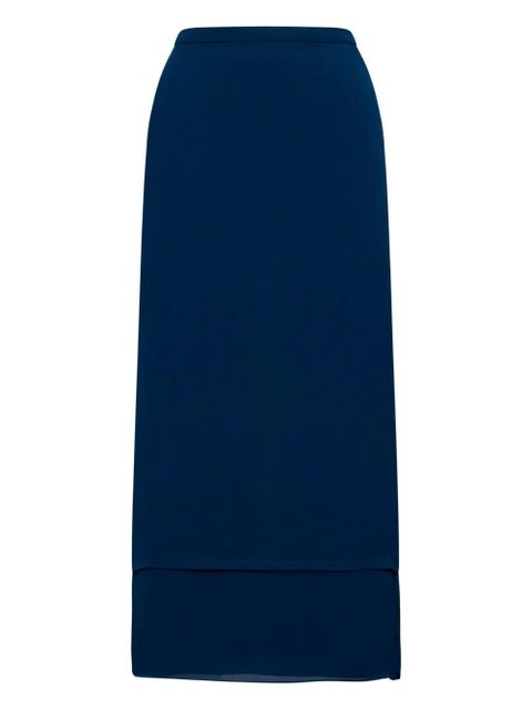 Gucci double-layer pleated skirt - Blue - zdjęcie produktu nr 1