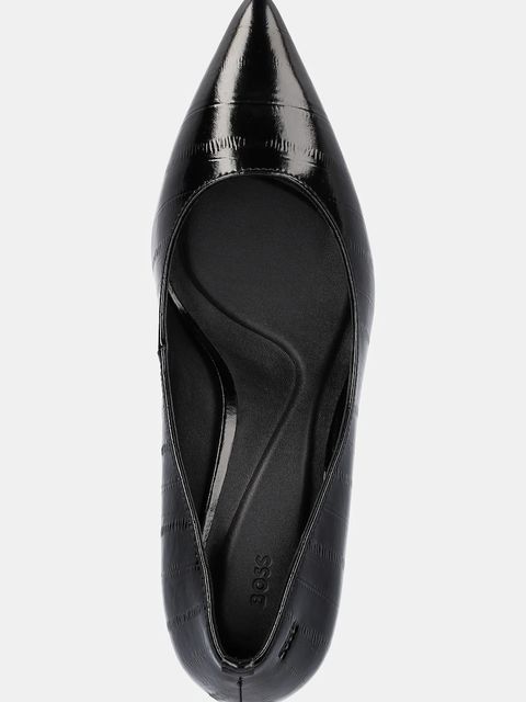 BOSS szpilki skórzane Gracey kolor czarny 50552787