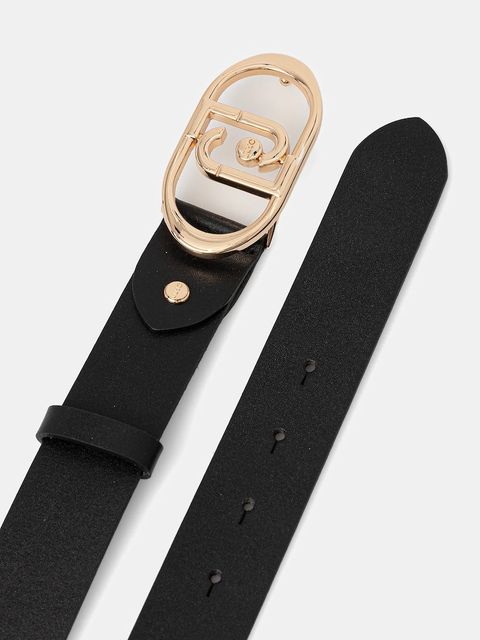 Liu Jo pasek skórzany damski kolor czarny AA6231 P0414 - zdjęcie produktu nr 2