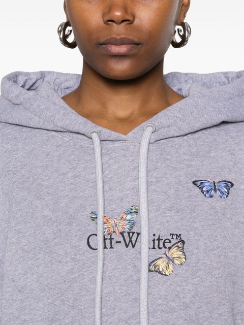 Off-White Bookish Butterfly hoodie - Grey