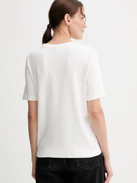 G-Star t-shirt bawełniany damski kolor beżowy D26907.D976