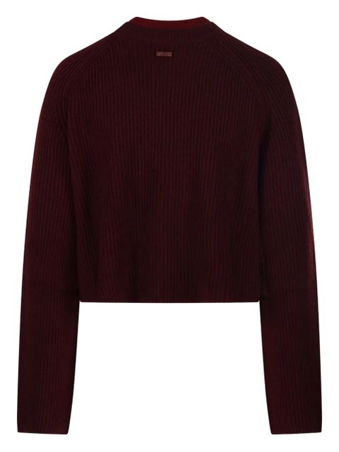 Max Mara ribbed cropped jumper - Red - zdjęcie produktu nr 2