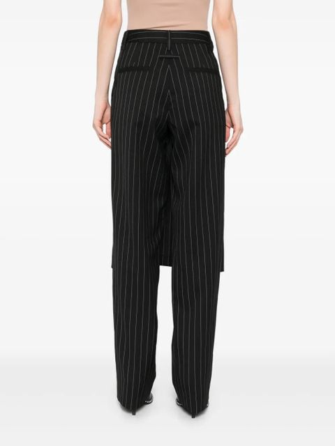Jean Paul Gaultier lace-up suit skirt pant - Black