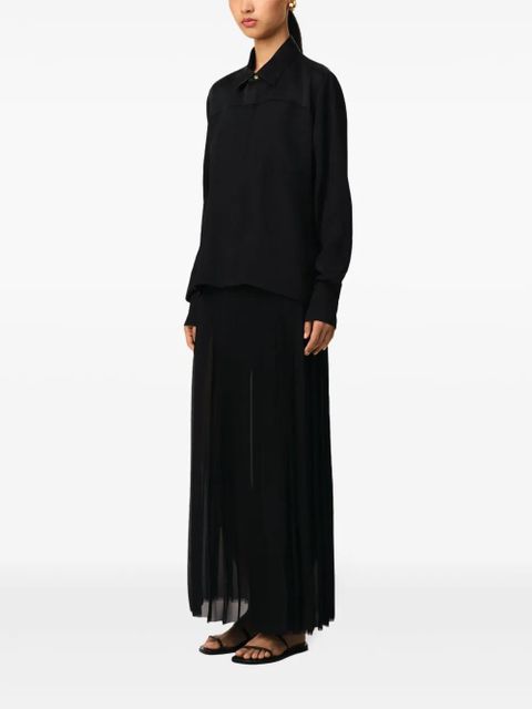 AMI Paris long-sleeved contrasted shirt - Black - zdjęcie produktu nr 2