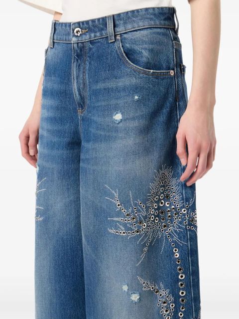 Blumarine embellished jeans - Blue