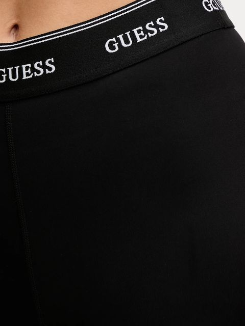Guess legginsy ALBA damskie kolor czarny gładkie V5BB06 K1942