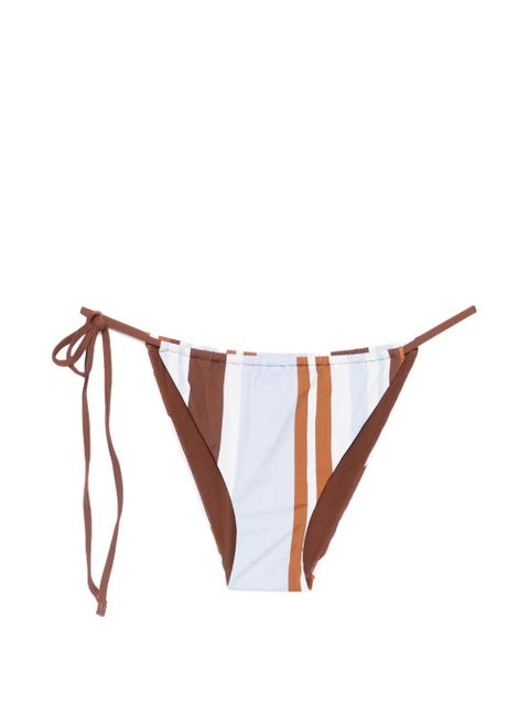 SIR. Marais striped-pattern bikini bottoms - Brown - zdjęcie produktu nr 1