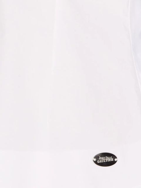 Jean Paul Gaultier Jaretekkes button-front logo-plaque shirt - White