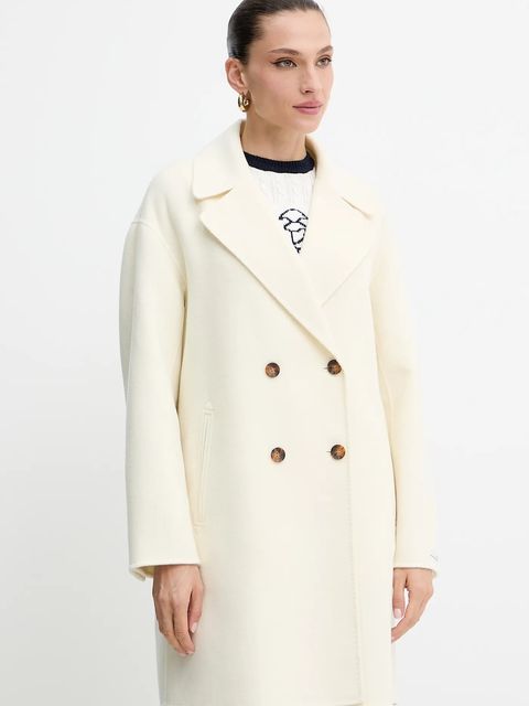 Marella płaszcz wełniany kolor beżowy 2523016031200 - zdjęcie produktu nr 1