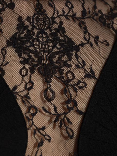 Givenchy lace-panel midi dress - Black