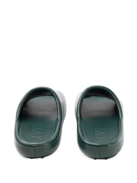 Valentino Garavani round-toe slides - Green