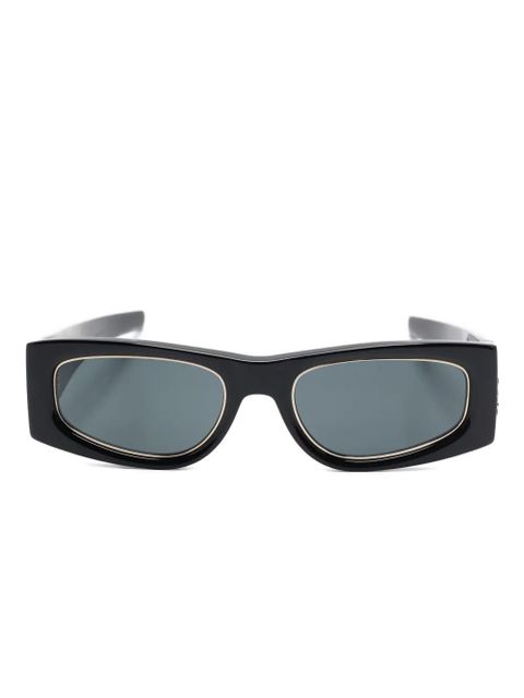 Saint Laurent Eyewear logo-detail sunglasses - Black - zdjęcie produktu nr 1
