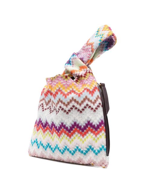 Missoni Raschel zig zag handle tote bag - White - zdjęcie produktu nr 2
