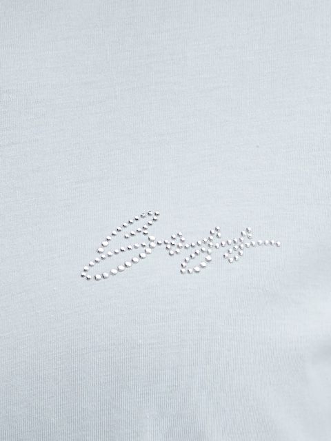 BOSS Orange t-shirt bawełniany damski kolor niebieski 50549184