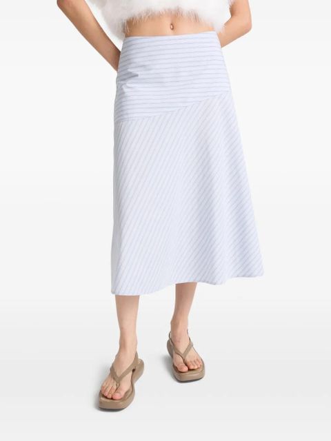 Yves Salomon cotton A-line skirt - Blue - zdjęcie produktu nr 2