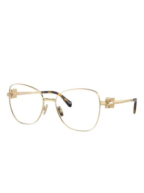 Miu Miu Eyewear embellished cat-eye glasses - Gold - zdjęcie produktu nr 2