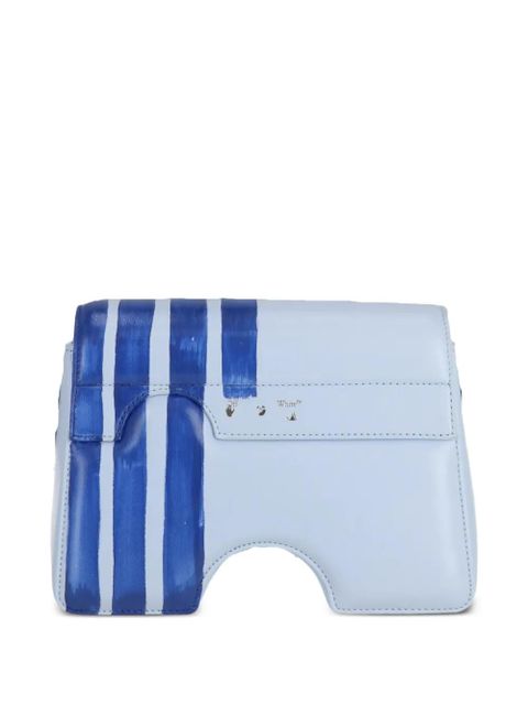 Off-White cut-out stripe shoulder bag - Blue - zdjęcie produktu nr 2
