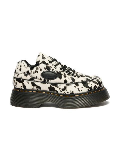 Dr. Martens półbuty damskie skórzane Buzz 5i 5 Eye Dalmatian - zdjęcie produktu nr 2