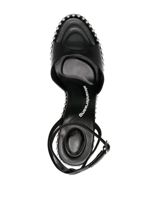 Alexander Wang Nova 145mm platform leather sandals - Black - zdjęcie produktu nr 2