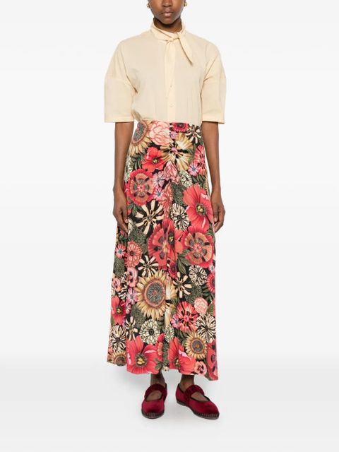 FARM Rio flowershop maxi skirt - Red - zdjęcie produktu nr 2