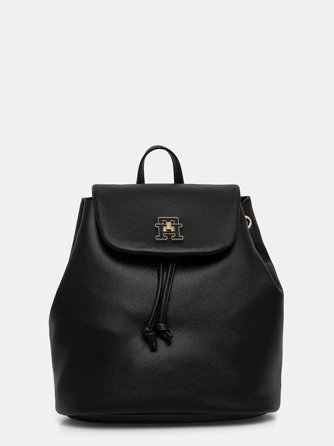 Tommy Hilfiger plecak damski kolor czarny mały gładki AW0AW17470 - zdjęcie produktu nr 1