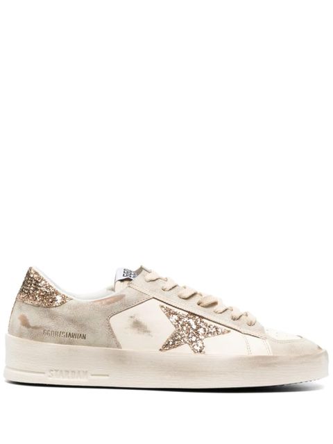 Golden Goose star-patch lace-up sneakers - White - zdjęcie produktu nr 1
