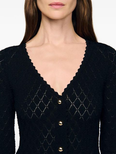 SANDRO knitted maxi dress - Black