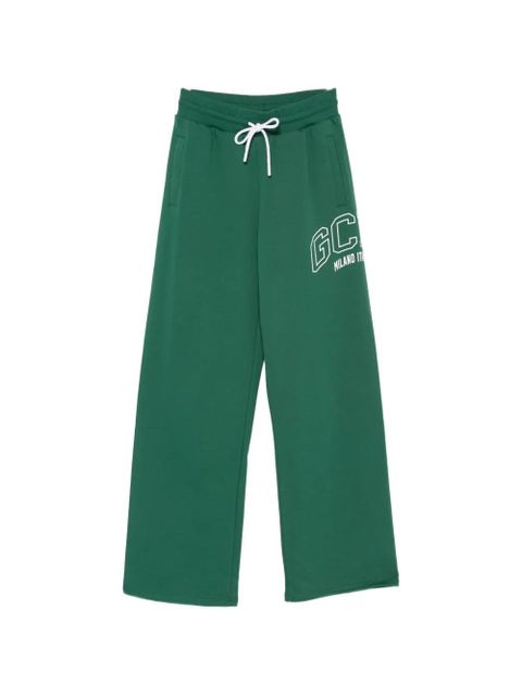 GCDS logo-print drawstring track pants - Green - zdjęcie produktu nr 1