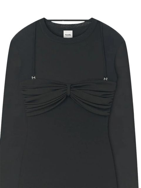 Nanushka Artemiz bra-detail maxi dress - Black