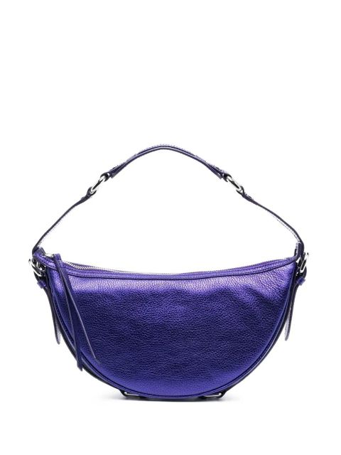 BY FAR pebble-texture leather shoulder bag - Purple - zdjęcie produktu nr 1