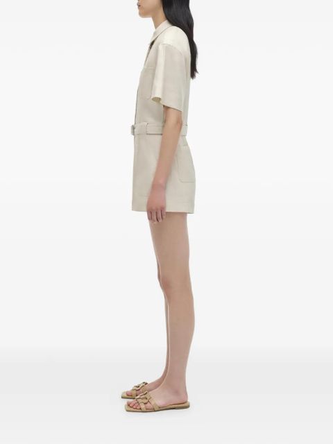 Simkhai Aspen belted playsuit - Neutrals