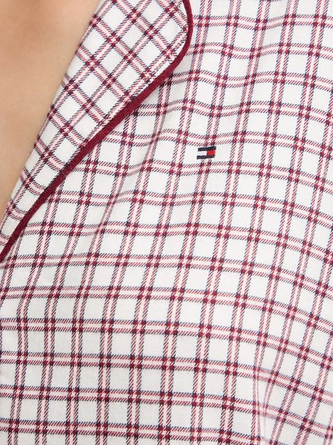 Tommy Hilfiger koszula nocna damska kolor bordowy bawełniana UW0UW06147