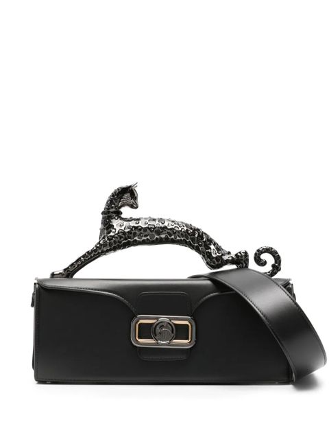 Lanvin medium Pencil Cat sculpted-handle leather bag - Black - zdjęcie produktu nr 1