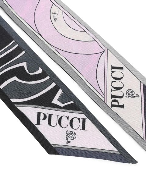 PUCCI geometric-pattern silk scarf - Black - zdjęcie produktu nr 2