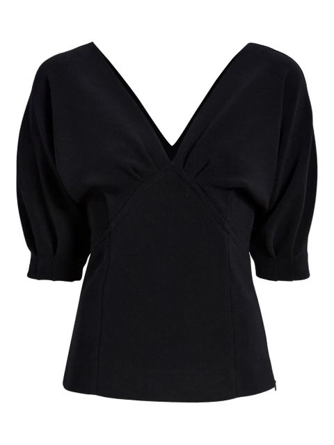 Proenza Schouler Darena V-neck top - Black - zdjęcie produktu nr 1