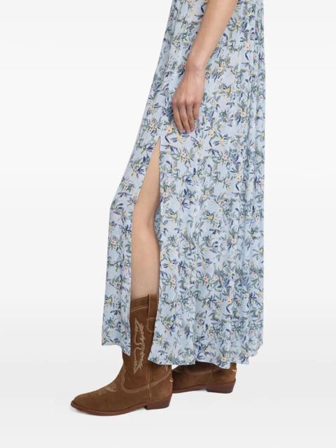 Zadig&Voltaire floral-pattern maxi dress - Blue