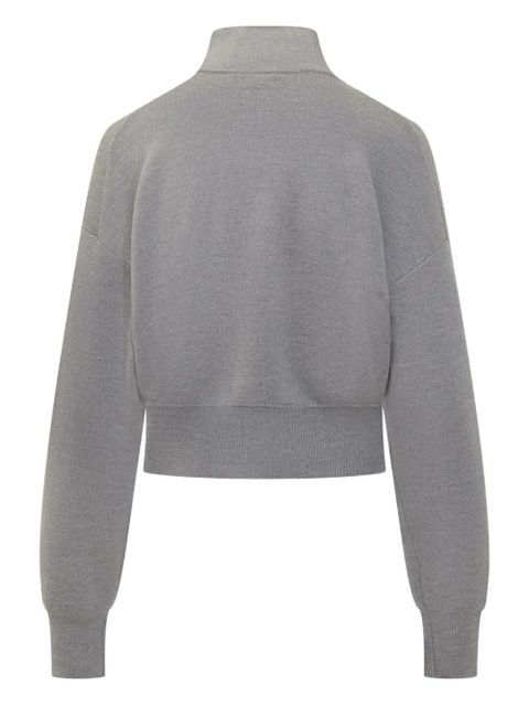 Victoria Beckham half-zip sweater - Grey - zdjęcie produktu nr 2