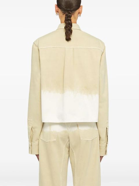 Jil Sander gradient-effect denim shirt - Neutrals