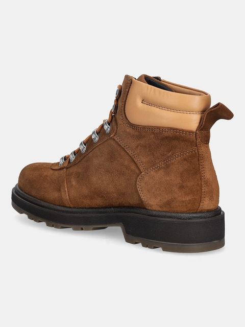 Gant workery skórzane Wootlynne damskie kolor brązowy na płaskim obcasie 31543079